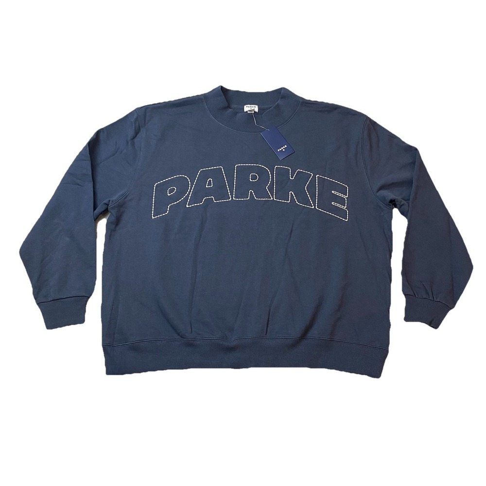 Parke Target Mockneck Pullover Sweatshirt Navy Blue Size L/XL IN HAND